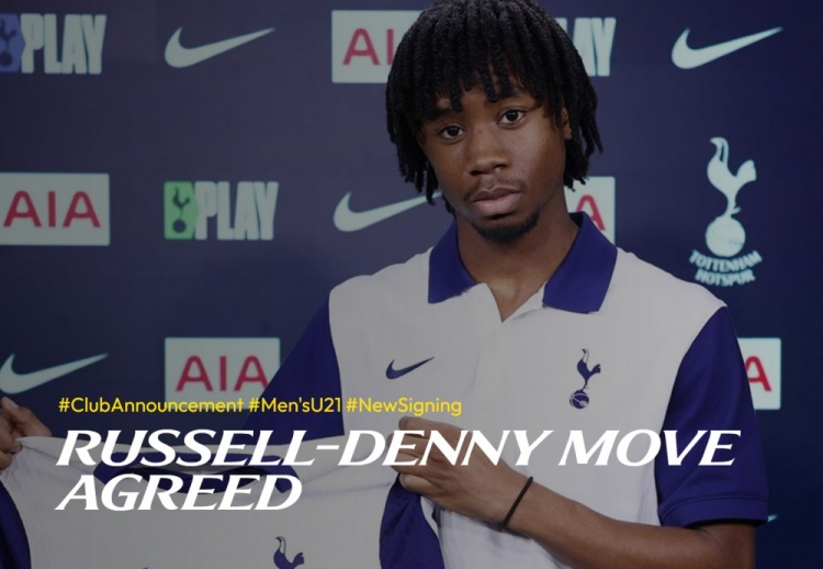  官方：热刺签下切尔西U18队长、中场拉塞尔-丹尼，签约至2028年