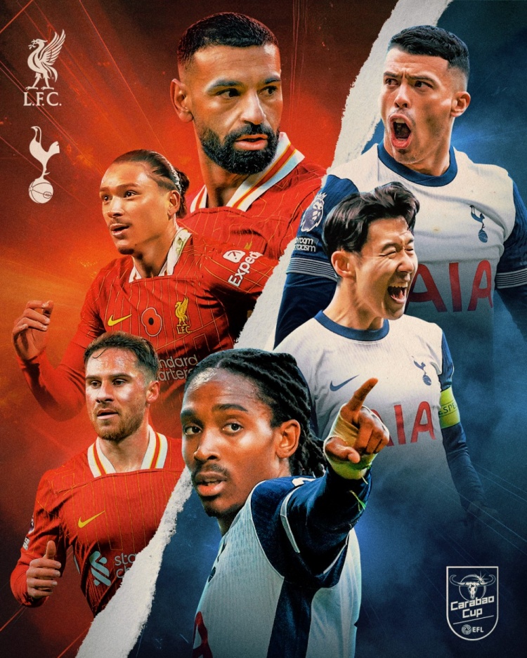  ⚔热刺晒海报预热客战红军：孙兴慜PK萨拉赫，波罗、努涅斯出镜