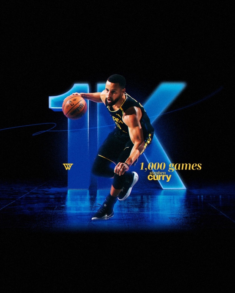  库里：很幸运能打1000场比赛 我会珍惜未来的每一场并继续前行